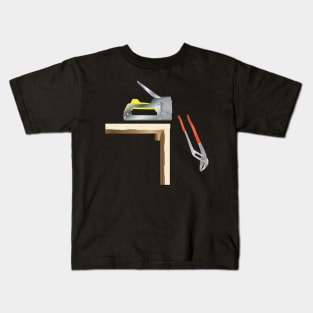 Staple Gun And Pliers Kids T-Shirt